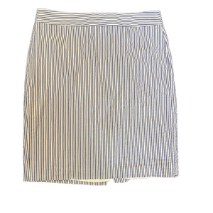 Banana Republic Sear Sucker Blue and White Pencil Skirt Size 12